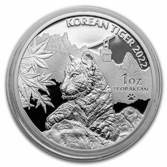2022 South Korea 1 oz Silver Tiger Proof (w/ Box & COA) 2022 South Korea 1 oz Silver Tiger Proof (w/ Box & COA)