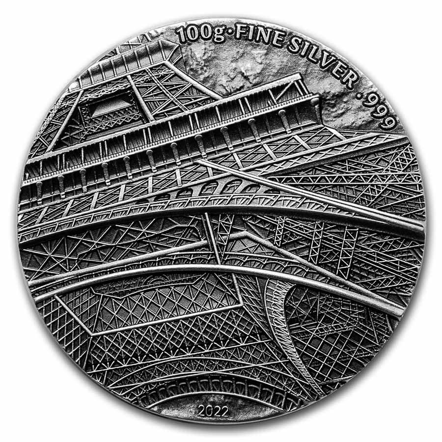 2022 South Korea Silver Coin Tina's View (Eiffel Tower)