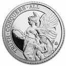 2022 St. Helena 1/10 oz Platinum Queen's Virtue Truth BU