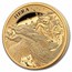 2022 St. Helena 1 oz Gold Goddesses: Hera and the Peacock Proof