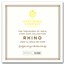 2022 St. Helena 1 oz Gold India Wildlife Rhino (COA #10, w/ Box)