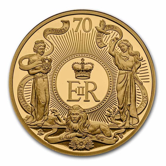 2022 St. Helena 1 oz Gold Platinum Jubilee Proof