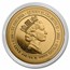 2022 St. Helena 1 oz Gold Queen's Virtue Truth BU
