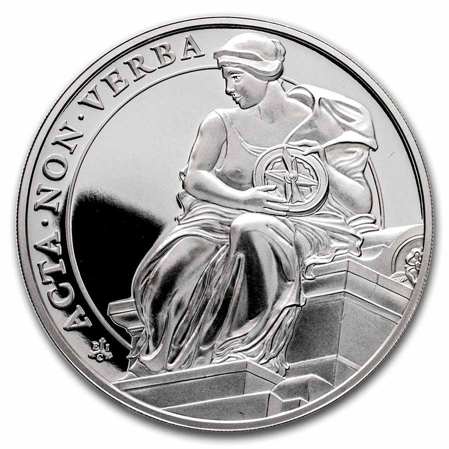 2022 St. Helena 1 oz Silver £1 Queen's Virtues Constancy Proof