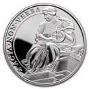 2022 St. Helena 1 oz Silver £1 Queen's Virtues Constancy Proof