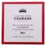 2022 St. Helena 1 oz Silver £1 Queen's Virtues Courage Proof