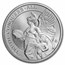 2022 St. Helena 1 oz Silver £1 Queen's Virtues Truth BU