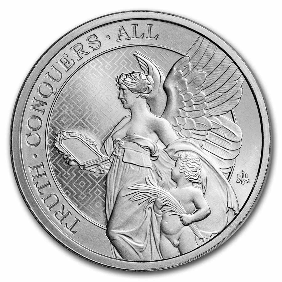 Buy 2022 St. Helena 1 oz Silver £1 Queen\'s Virtues Truth BU | APMEX