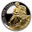 2022 St. Helena 1 oz Silver £1 Virtues Constancy Prf (Gilded)