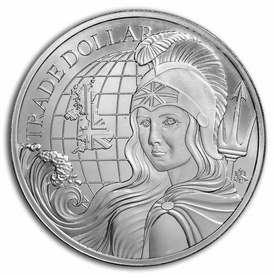2022 St. Helena 1 oz Silver British Trade Dollar (BU)