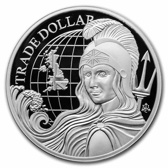 2022 St. Helena 1 oz Silver British Trade Dollar Proof 2022 St. Helena 1 oz Silver British Trade Dollar Proof