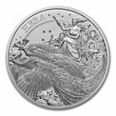 2022 St. Helena 1 oz Silver Goddesses: Hera and the Peacock BU
