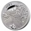 2022 St. Helena 1 oz Silver Goddesses: Hera and the Peacock Proof