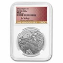 2022 St. Helena 1 oz Silver Hera and the Peacock MS-70 NGC (FDI)