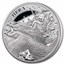 2022 St. Helena 5 oz Silver Goddesses: Hera and the Peacock Proof
