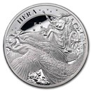 2022 St. Helena 5 oz Silver Goddesses: Hera and the Peacock Proof
