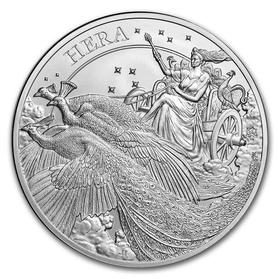 2022 St. Helena 5 oz Silver Goddesses (Random, Abrasions)