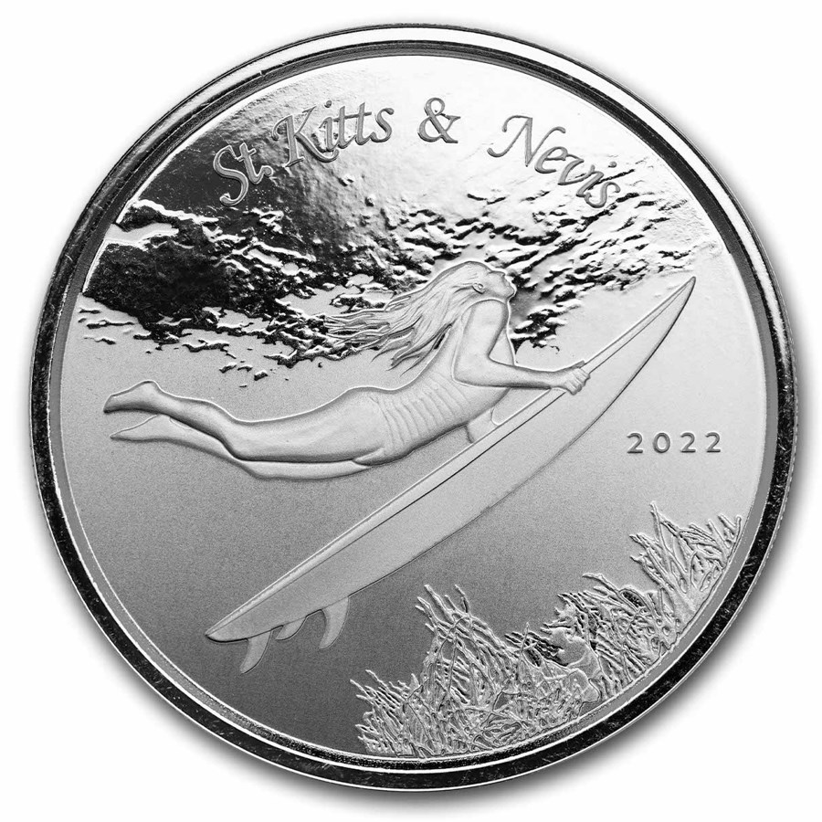 Buy 2022 St. Kitts & Nevis 1 oz Silver Surfer BU | APMEX
