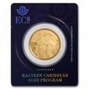 2022 St. Lucia 1 oz Gold Loving Couple BU