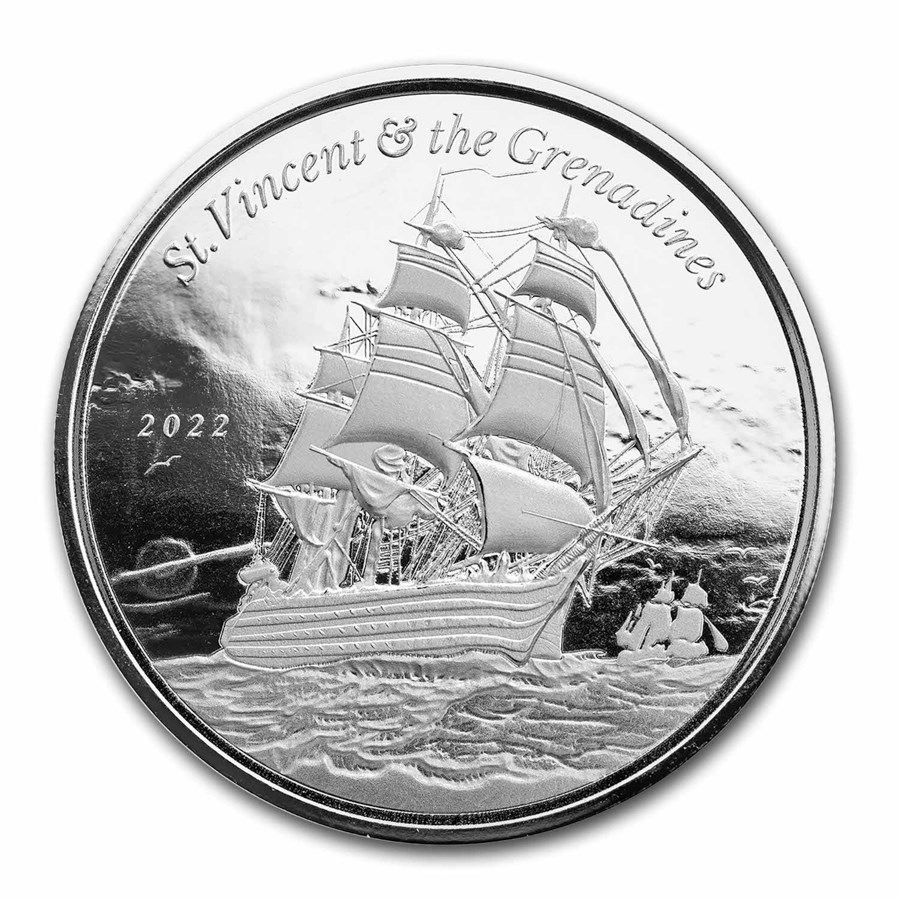 2022 St. Vincent & The Grenadines 1 oz Silver Warship BU