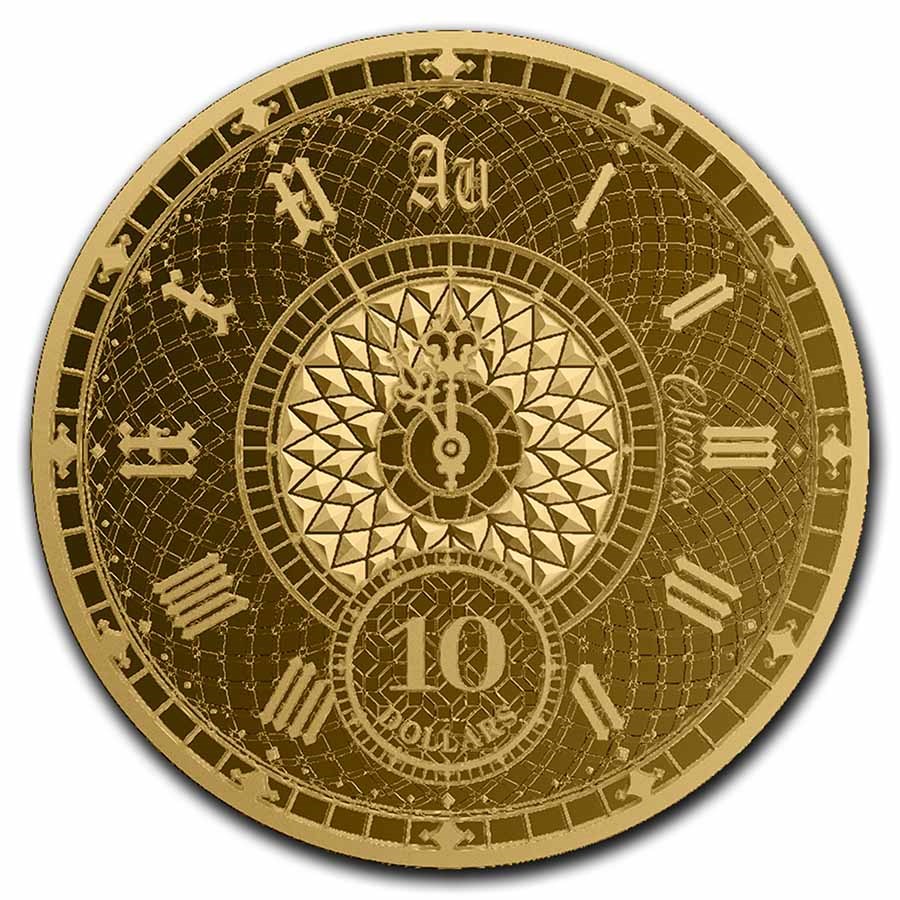 2022 Tokelau 1/10 oz Gold $10 Chronos (Prooflike)
