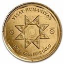 2022 Tokelau 1/10 oz Gold $10 Vivat Humanitas (Prooflike)