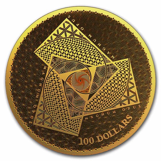 2022 Tokelau 1 oz Gold $100 Magnum Opus (Prooflike)