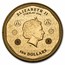 2022 Tokelau 1 oz Gold $100 Vivat Humanitas (Prooflike)