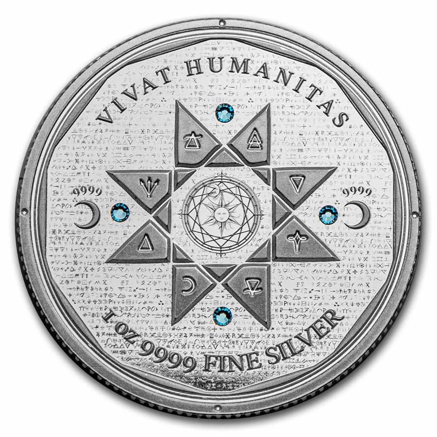 2022 Tokelau 1 oz Proof Silver $5 Vivat Humanitas (w/ Box & COA)