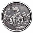2022 Tokelau 1 oz Silver 2 Dollar Komodo Dragon (Antique Finish)