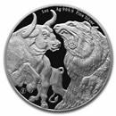 2022 Tokelau 1 oz Silver $5 Bull & Bear 2022 Tokelau 1 oz Silver $5 Bull & Bear