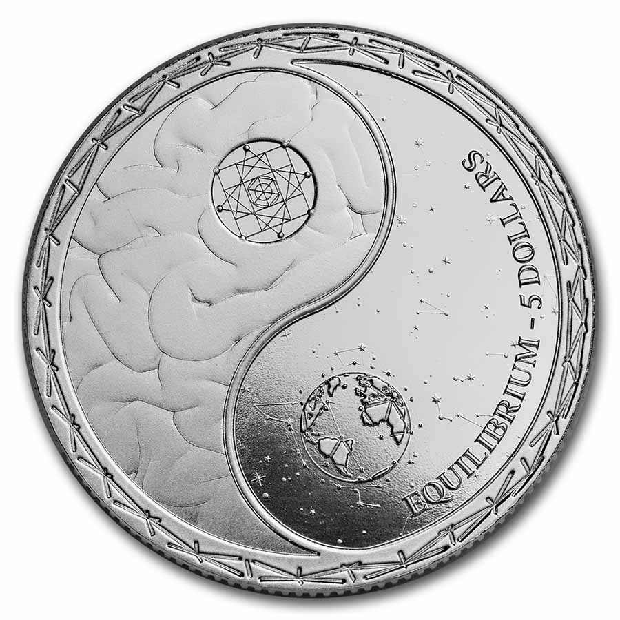2022 Tokelau 1 oz Silver $5 Equilibrium BU