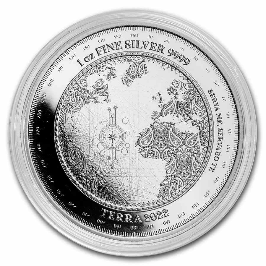 2022 Tokelau 1 oz Silver $5 Terra (Prooflike) | eBay