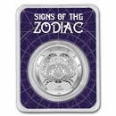 2022 Tokelau 1 oz Silver $5 Zodiac Series: Cancer BU (TEP)