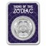2022 Tokelau 1 oz Silver $5 Zodiac Series: Cancer BU (TEP)