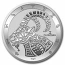 2022 Tokelau 1 oz Silver $5 Zodiac Series: Capricorn BU