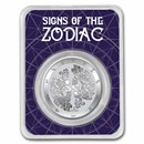2022 Tokelau 1 oz Silver $5 Zodiac Series: Gemini BU (TEP)