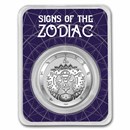 2022 Tokelau 1 oz Silver $5 Zodiac Series: Leo BU (TEP)