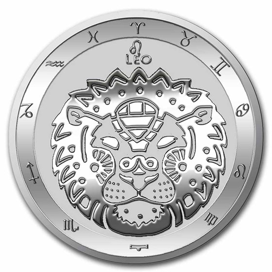 2022 Tokelau 1 oz Silver $5 Zodiac Series: Leo BU