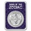 2022 Tokelau 1 oz Silver $5 Zodiac Series: Sagittarius BU (TEP)