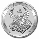 2022 Tokelau 1 oz Silver $5 Zodiac Series: Taurus BU