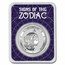 2022 Tokelau 1 oz Silver $5 Zodiac Series: Virgo BU (TEP)