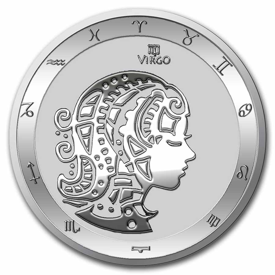 2022 Tokelau 1 oz Silver $5 Zodiac Series: Virgo BU