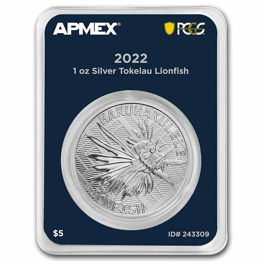 2022 Tokelau 1 oz Silver Lionfish (MD® Premier + PCGS FS Single)