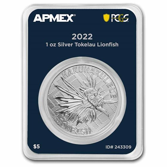 2022 Tokelau 1 oz Silver Lionfish (MD® Premier + PCGS FS Single) 2022 Tokelau 1 oz Silver Lionfish (MD® Premier + PCGS FS Single)