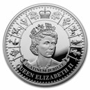 2022 Tokelau 1 oz Silver Queen Elizabeth II Platinum Jubilee