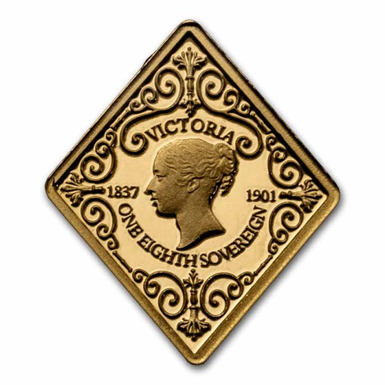 2022 Tristan Da Cunha 1/8 Gold Sov. Queen Victoria 125th Anniv. 2022 Tristan Da Cunha 1/8 Gold Sov. Queen Victoria 125th Anniv.