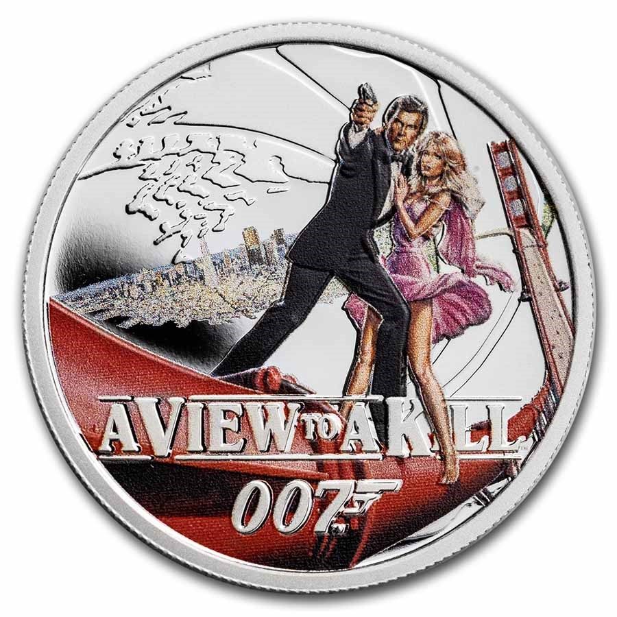 2022 TUV 1/2 oz Silver 007 James Bond A View to A Kill