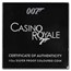 2022 Tuvalu 1/2 oz Silver 007 James Bond Movie Casino Royale