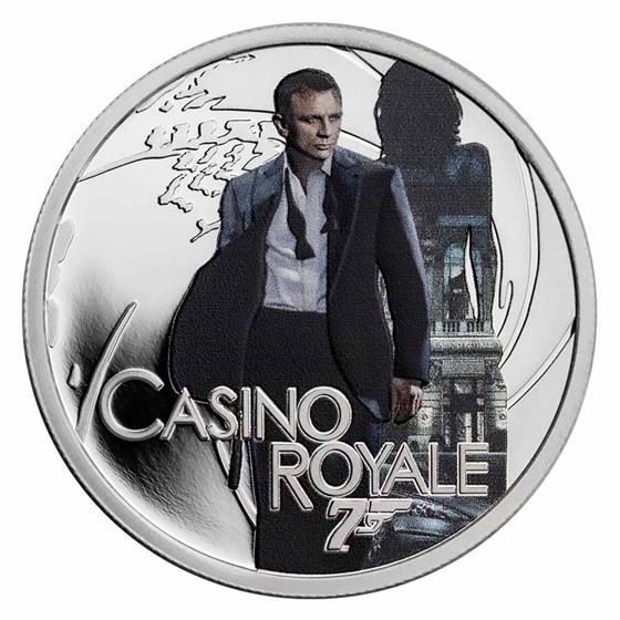 2022 Tuvalu 1/2 oz Silver 007 James Bond Movie Casino Royale 2022 Tuvalu 1/2 oz Silver 007 James Bond Movie Casino Royale
